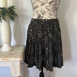 Vintage Black and Gray Mini Skirt
